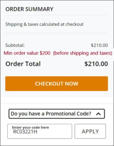 Promo Code for business accounts