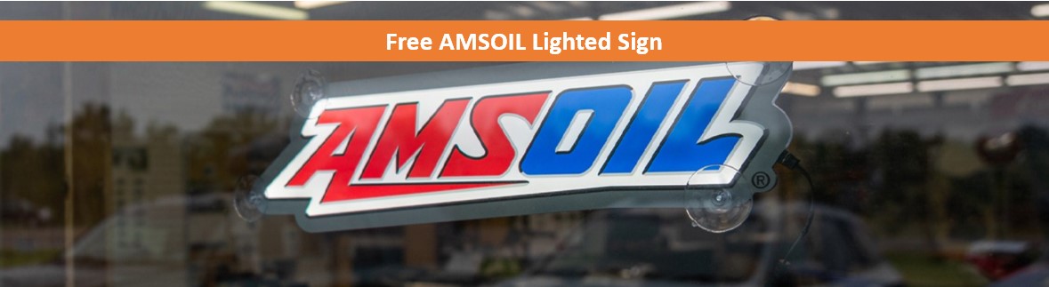 AMSOIL Lighted Sign Promo Offer