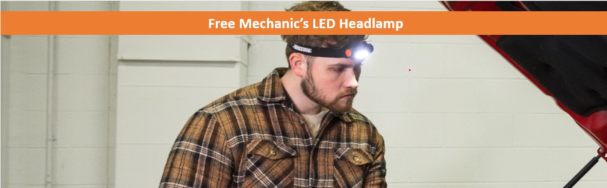Mechanic's LED Headlamp promo offer