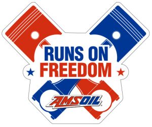 AMSOIL's Runs on freedom logo